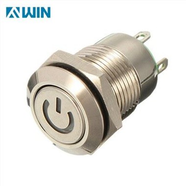 Suis Butang Tolak Logam 12MM