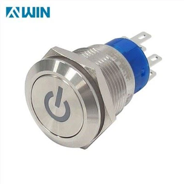 19MM Logam diterangi Suis Butang Tekan